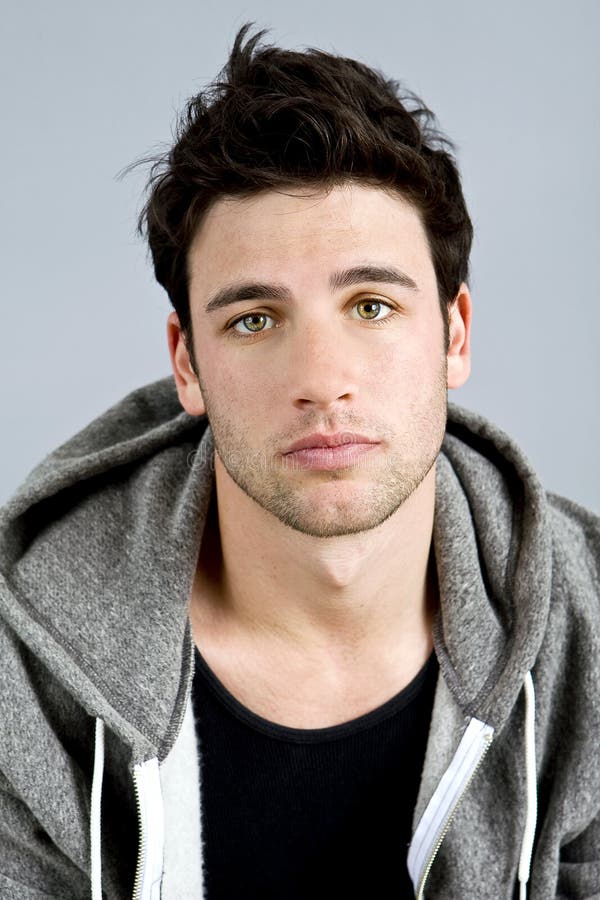 Attractive young man stock photos