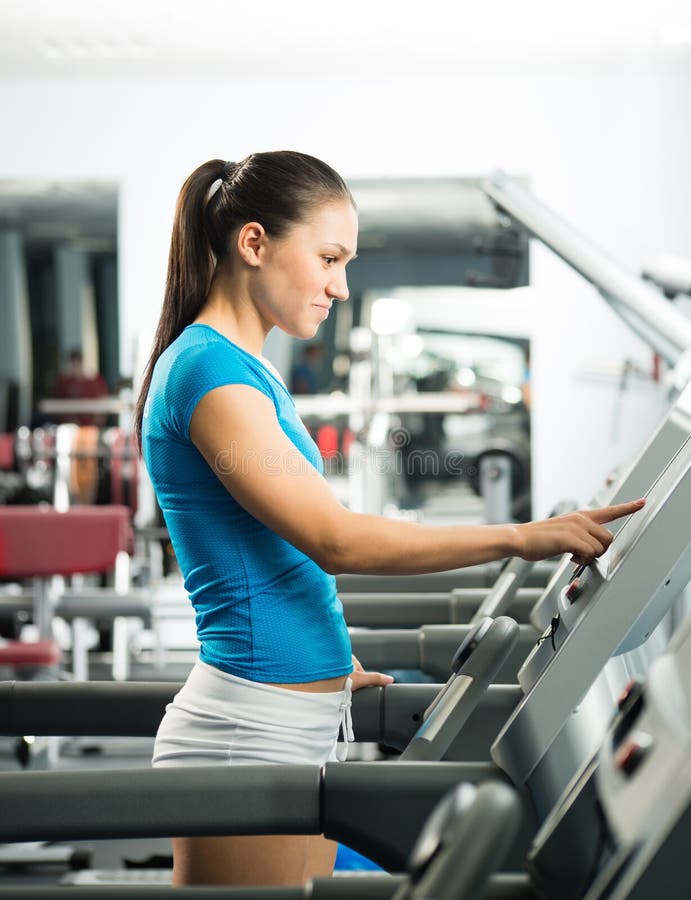 Women Running on a Treadmill Stock Photo Image of healthy, limbs 28265334