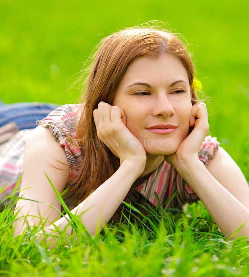 Attractive young woman outdoors