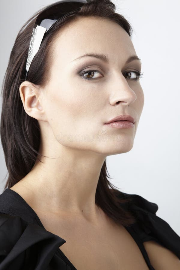 Attractive Young Woman on White Background Stock Photo Image of caucasian 16129676