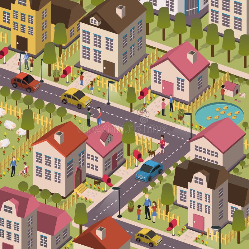 Attraktiv vänlig gemenskap vektor illustrationer Attraktiv vänlig gemenskap vektor illustrationer