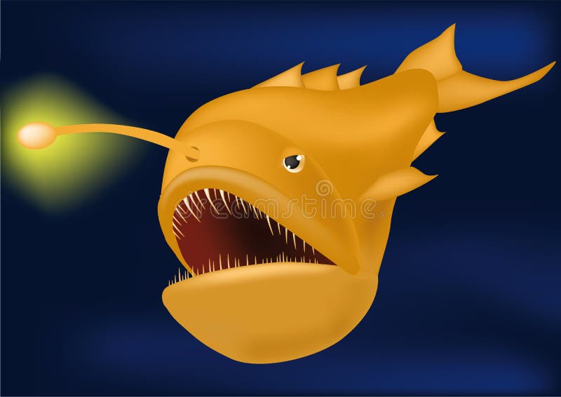 Attrezzatura di pesca terribile dei pesci da illustrazione di stock