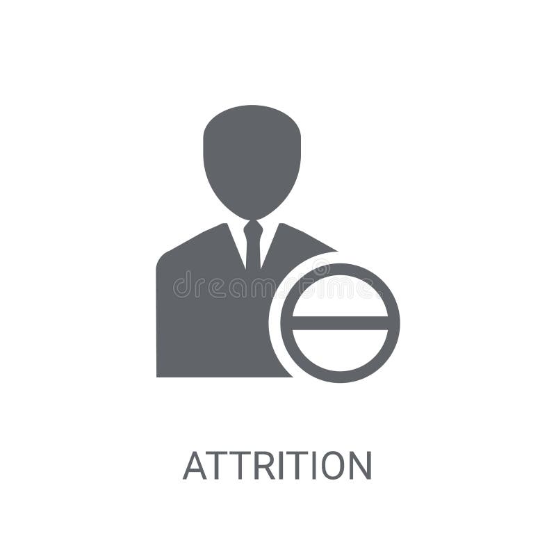 Attrition icon. Trendy Attrition logo concept on white backgroun