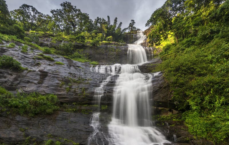 Attukad waterfalls in Kerala, India