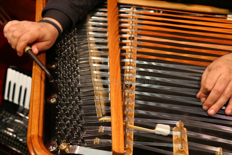 Cimbalom String Music Instrument Stock Photo Image of santoor, santur