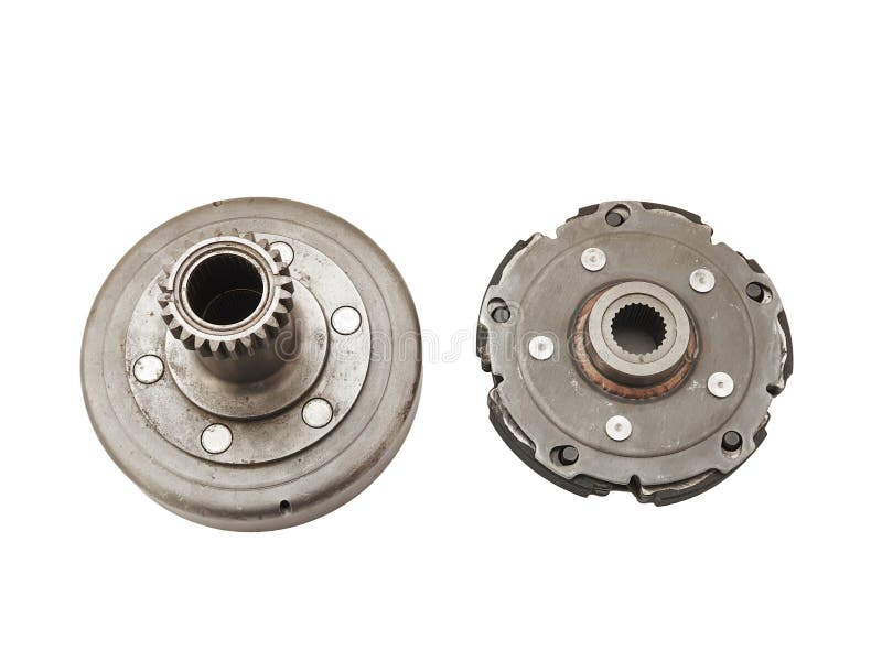 ATV Clutch Assembly Isolated on White Stock Image Image of