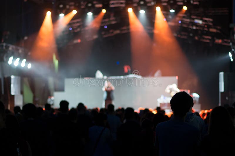 Au concert de techno photo libre de droits
