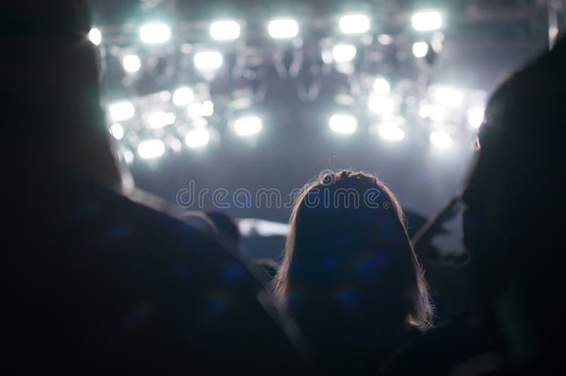 Au concert de techno photographie stock libre de droits