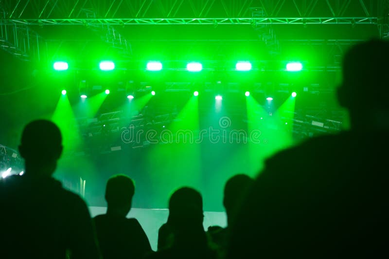 Au concert de techno photo stock