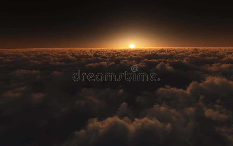 au-dessus du coucher du soleil de nuages photo stock au-dessus du coucher du soleil de nuages photo stock