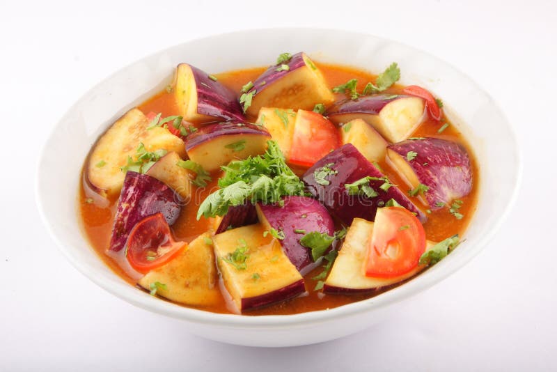 Aubergine curry dish . stock photo. Image of healthy 57973014