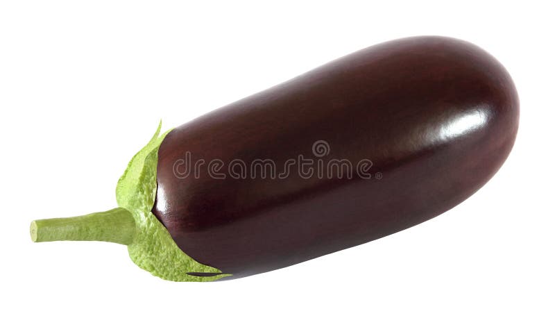 Aubergine entière d'isolement sur le blanc avec le chemin de coupure photos stock Aubergine entière d'isolement sur le blanc avec le chemin de coupure photos stock