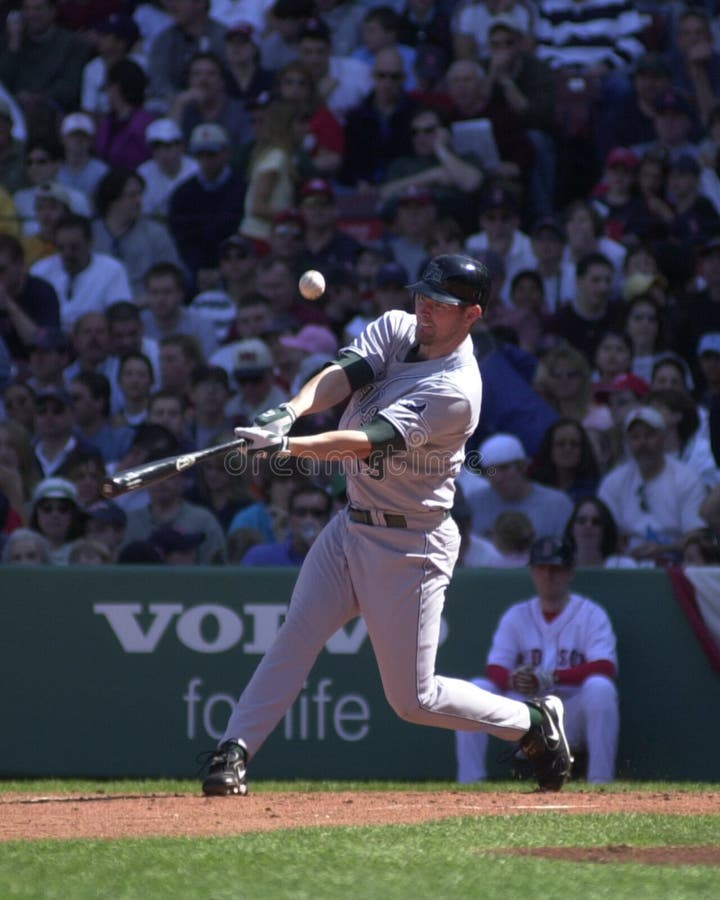 Tampa Bay Devil Rays slugger Aubrey Huff. Image taken from color slide.