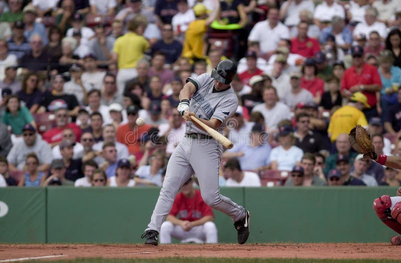 Tampa Bay Devil Rays slugger Aubrey Huff. Image taken from color slide.