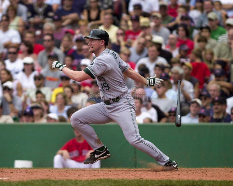 Tampa Bay Devil Rays infielder Aubrey Huff #19. (Image from color slide). Tampa Bay Devil Rays infielder Aubrey Huff #19. (Image from color slide)