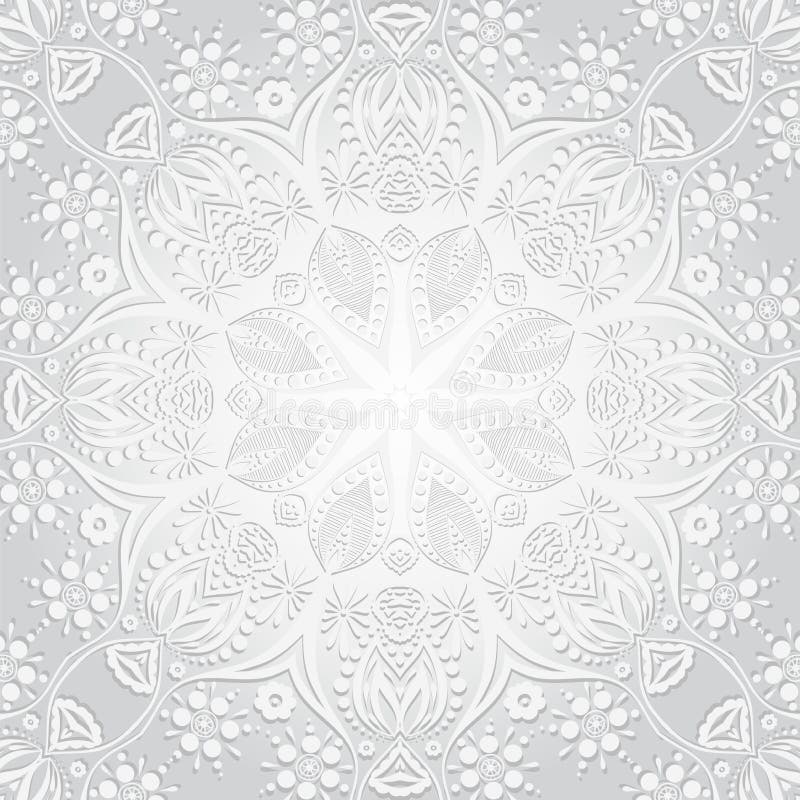 Auch im corel abgehobenen Betrag Blumenrundschreibenhintergrund Eine stilisierte Zeichnung mandala Stilisierte Spitzeverzierung I stock abbildung Auch im corel abgehobenen Betrag Blumenrundschreibenhintergrund Eine stilisierte Zeichnung mandala Stilisierte Spitzeverzierung I stock abbildung