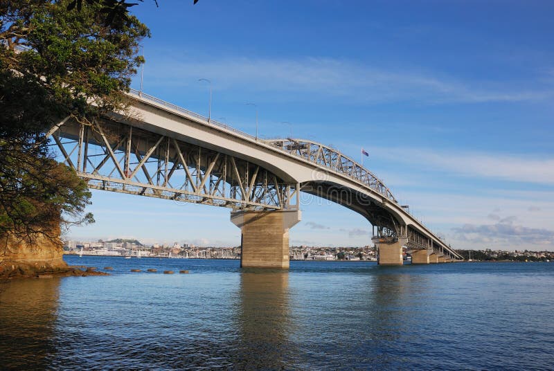 Auckland Harbor bridge stock image. Image of outside, town 5722511