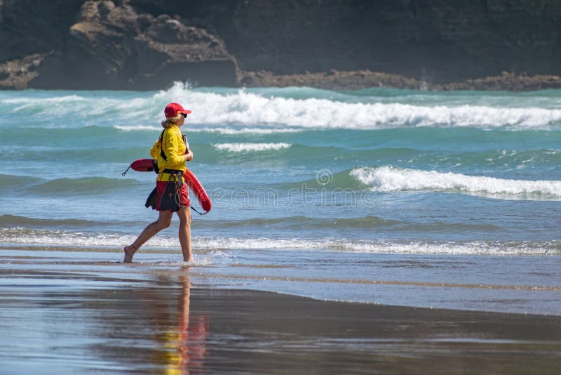 Surf Lifeguard Vehicle Driving On A Beach Stock Image Image Of Surf