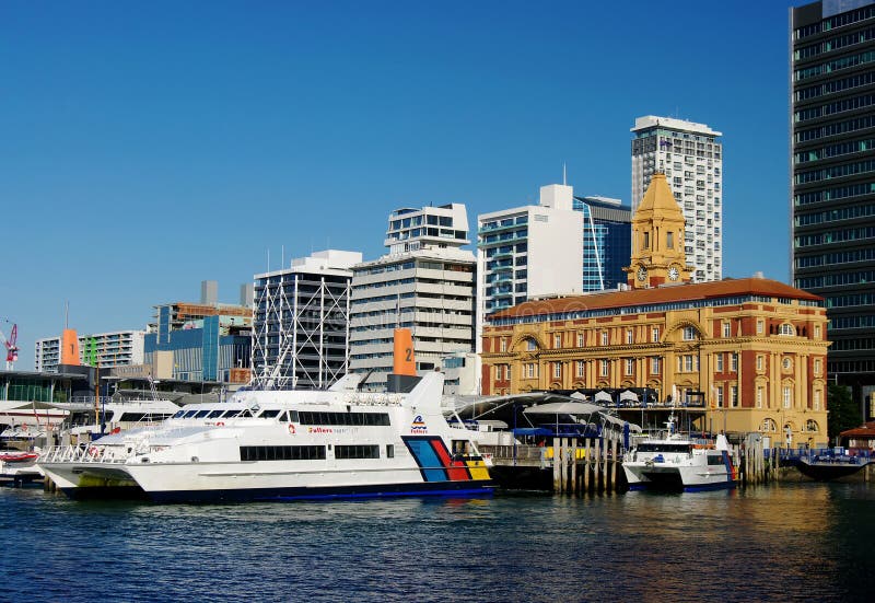 Auckland promu terminal fotografia stock