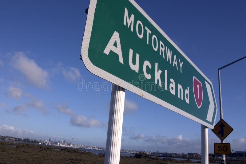 Auckland Sign royalty free stock photography