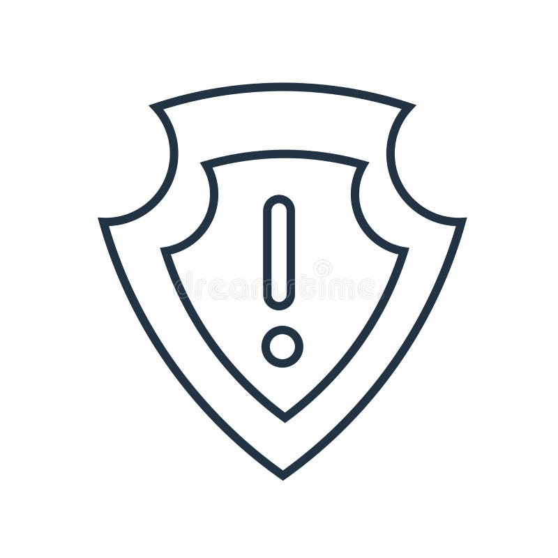 Aucun vecteur d'icône de protection d'isolement sur le fond blanc, aucun signe de protection illustration stock Aucun vecteur d'icône de protection d'isolement sur le fond blanc, aucun signe de protection illustration stock