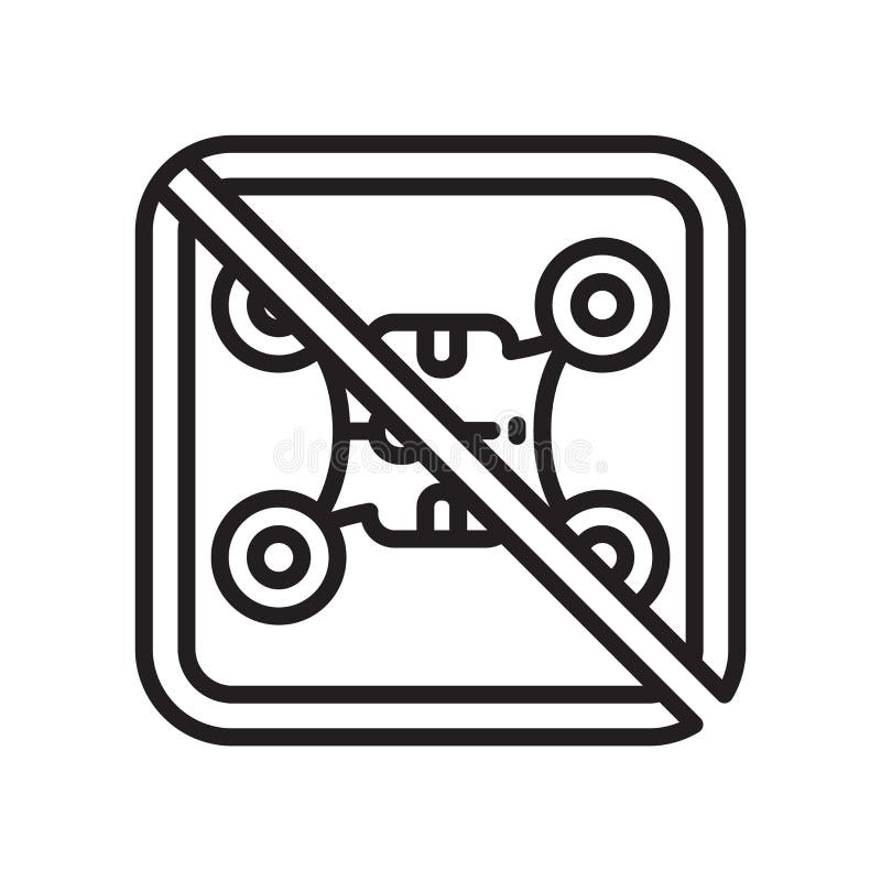 Aucun vecteur d'icône de zone de bourdon d'isolement sur le fond blanc, aucun bourdon illustration libre de droits Aucun vecteur d'icône de zone de bourdon d'isolement sur le fond blanc, aucun bourdon illustration libre de droits