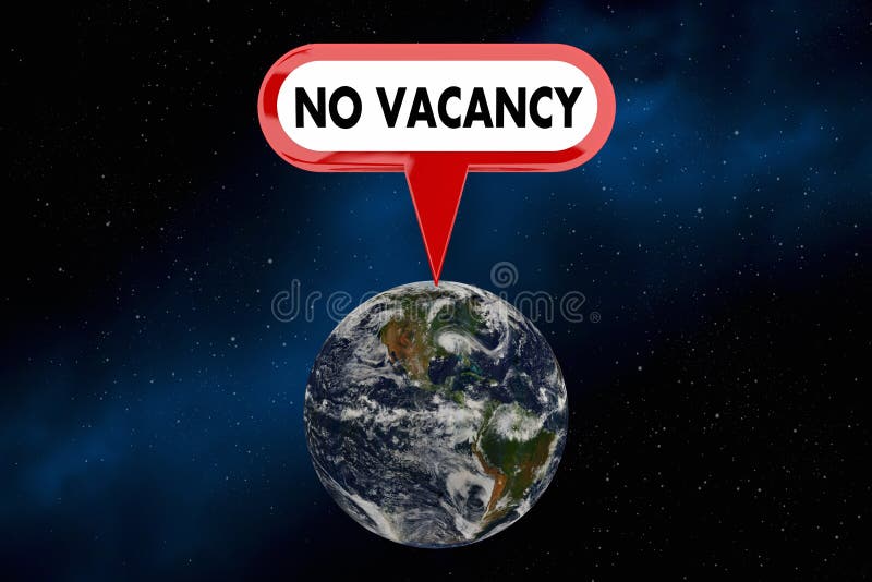 Aucune planète de la terre d'offre d'emploi n'a surchargé l'illustration du signe 3d de population illustration libre de droits Aucune planète de la terre d'offre d'emploi n'a surchargé l'illustration du signe 3d de population illustration libre de droits