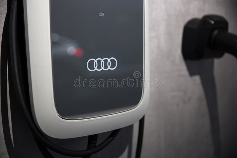 An Audi Electric Car Charging Station Editorial Photo Image of modern