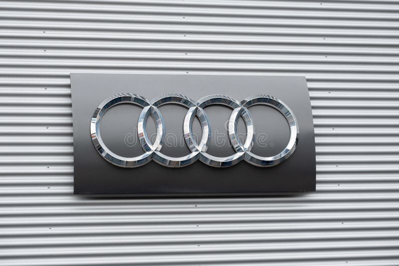 Audi Sign and Logo editorial photography. Image of metallic - 149876047