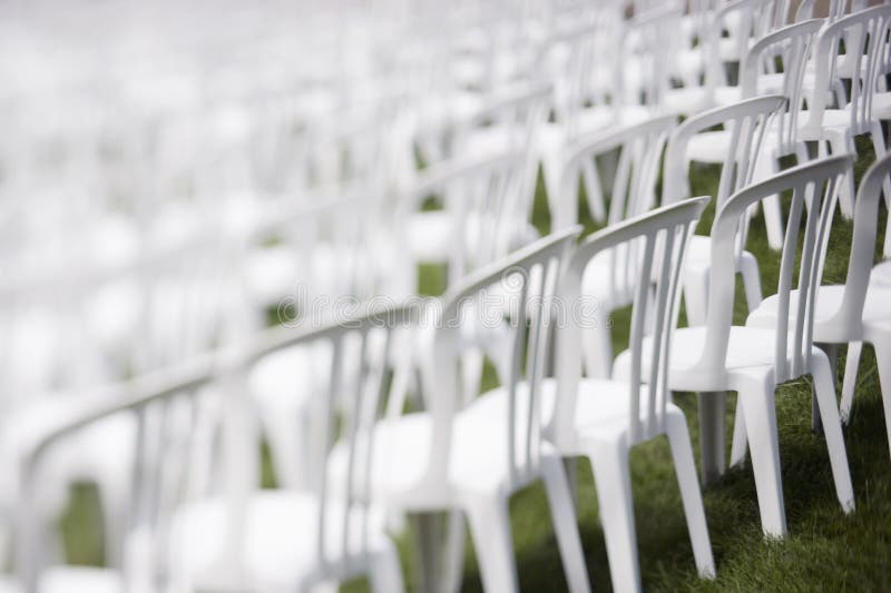 Audience chairs stock photo. Image of ordered, entertainment 3931422