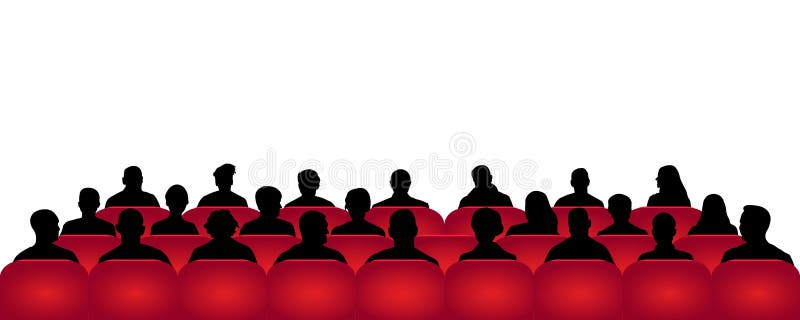 Audience Silhouette Theater Stock Illustrations – 763 Audience