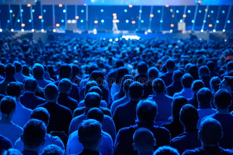 Audience listens to the lecturer at the conference