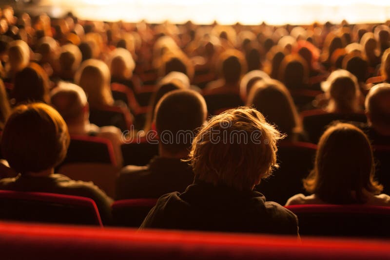 Audience Watching Theater Play Editorial Stock Image Image of public