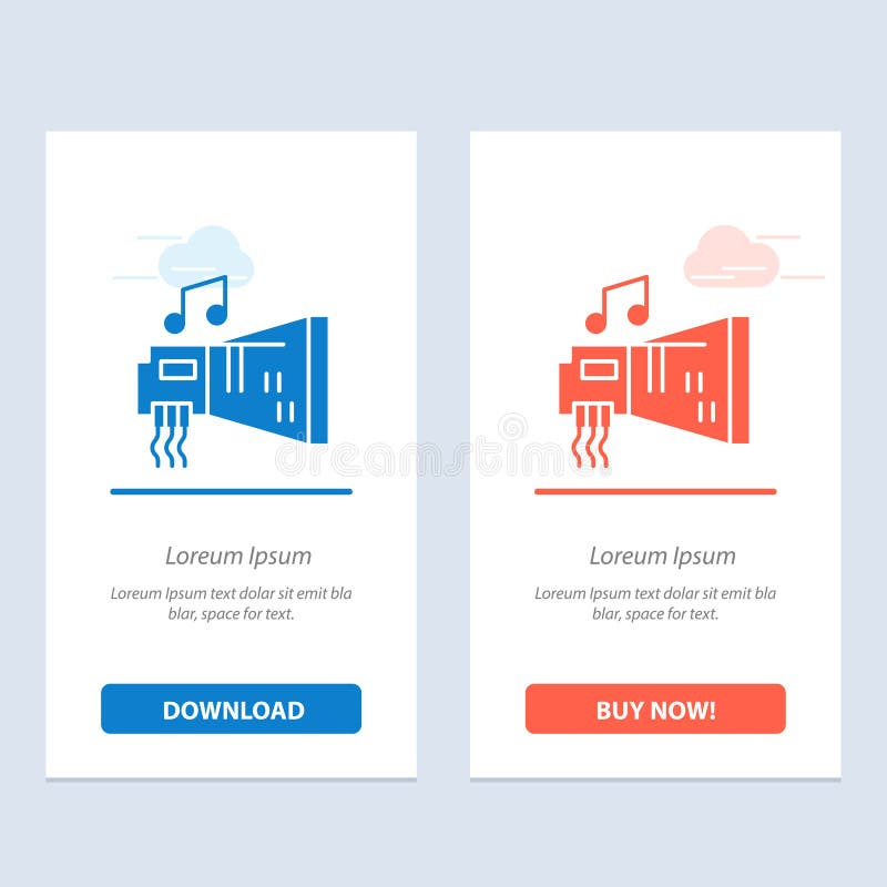Audio, arenador, dispositivo, hardware, azul de la música y transferencia directa roja y ahora comprar la plantilla de la tarjeta ilustración del vector Audio, arenador, dispositivo, hardware, azul de la música y transferencia directa roja y ahora comprar la plantilla de la tarjeta ilustración del vector