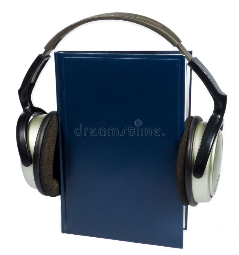 Audio book stock photo. Image of books, orange, listening 14128126