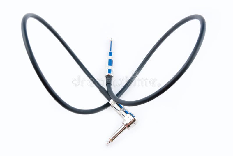 Audio cable (jackjack) stock photo. Image of electricity 13089516