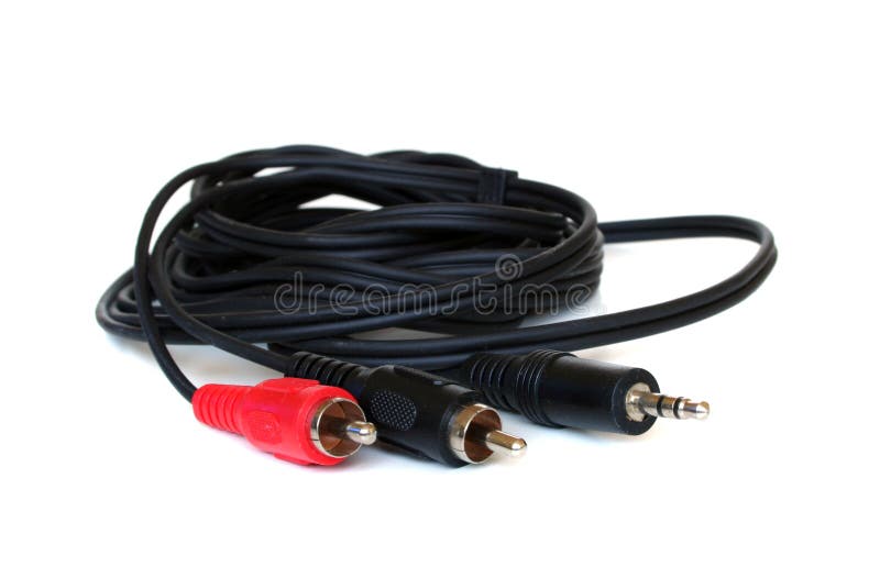 Audio cables stock photos