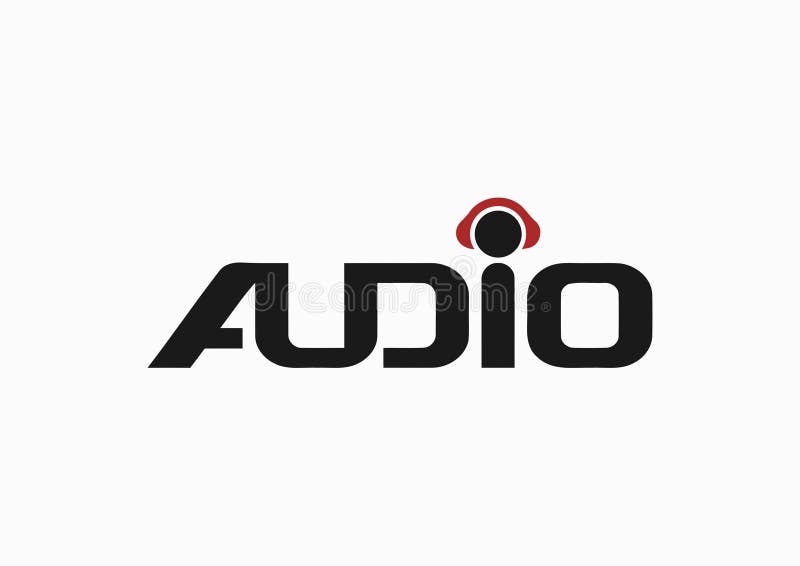 Audio Logo Design Inspiration Stock Illustration - Illustration of ...