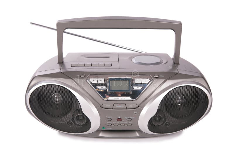 Audio mini-systeem, radio, speler royalty-vrije stock afbeelding Audio mini-systeem, radio, speler royalty-vrije stock afbeelding