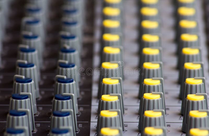Audio mixer stock photo. Image of audio, jack, network 33776126