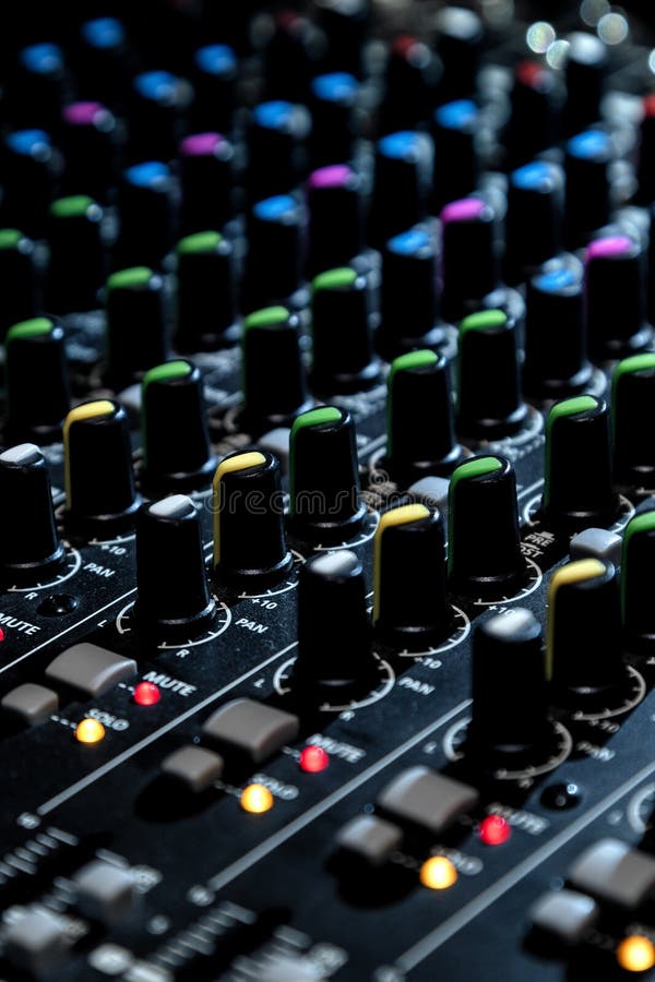 Audio mixer console royalty free stock images