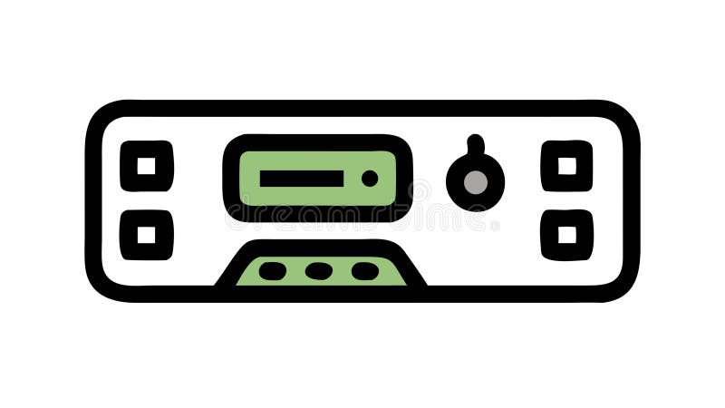 Audio Mixer Control Panel Icon for Sound Engineering Music, vector design Generative AI stock illustration