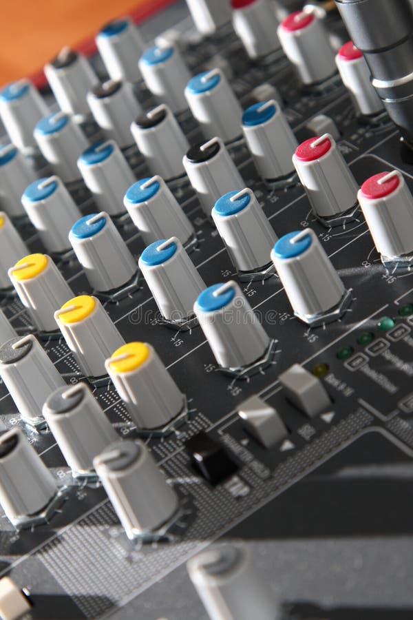 Audio mixer equipment stock photo. Image of equalizer 35588604