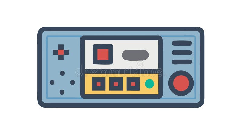 Audio Mixing Board, Sound Engineering Equipment, vector design Generative AI stock illustration