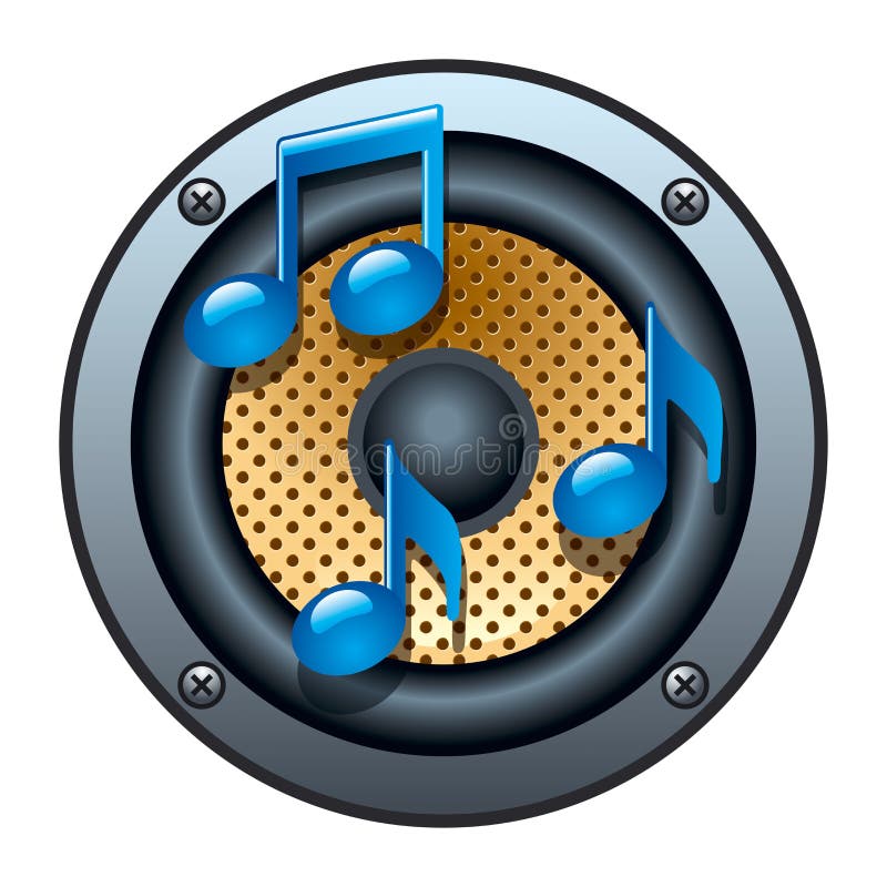 Audio Speaker Icon stock illustration