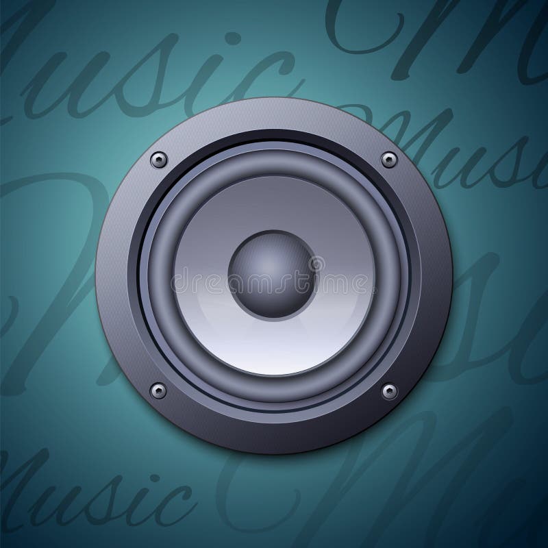 Audio speaker icon royalty free illustration