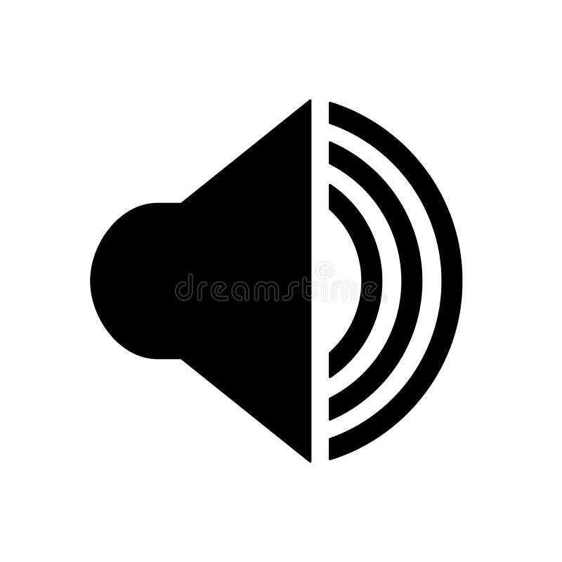 Audio Speaker Volume Icon for Apps and sites for Stock Stock