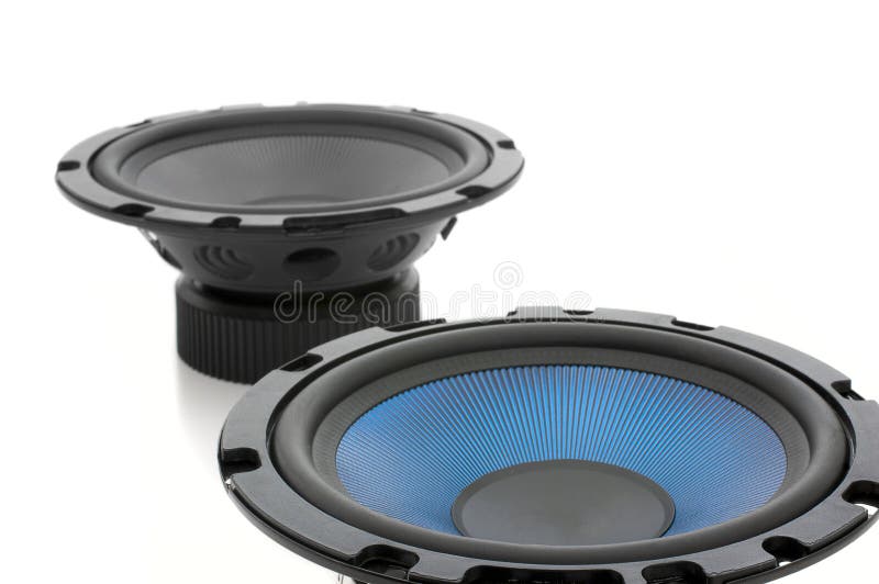 Audio speakers isolated on white