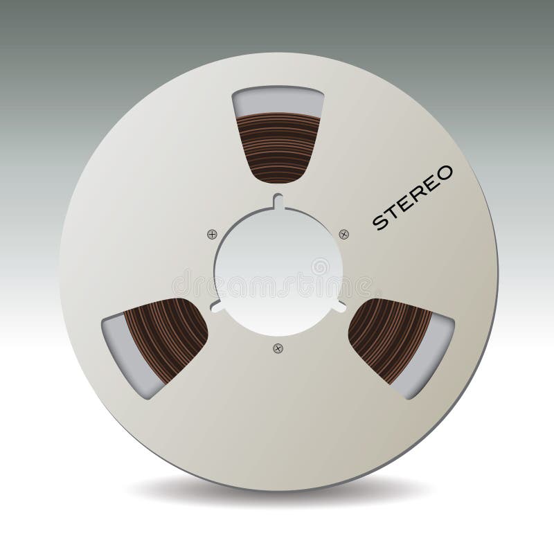Audio tape reel stock vector. Illustration of magnetic - 60040921