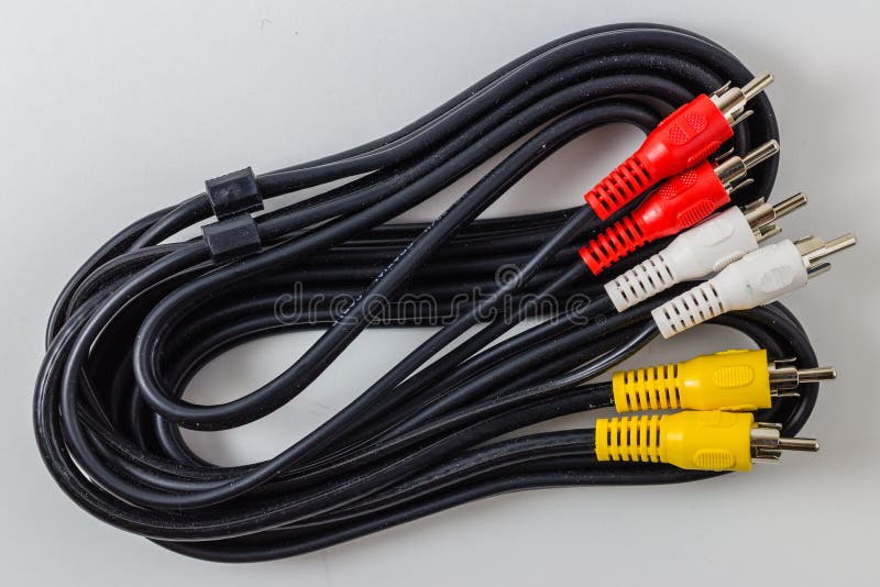 Audio Video Cables stock photo. Image of connections 38007392